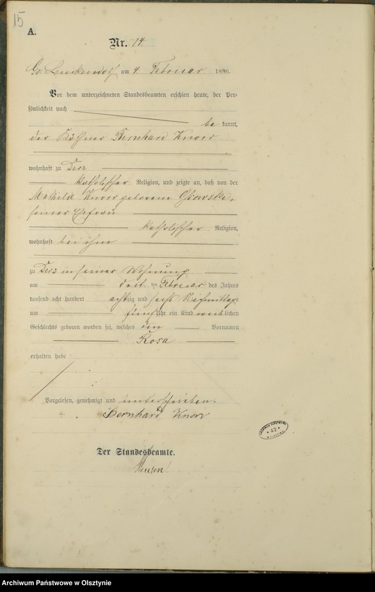 image.from.unit.number "Geburts-Haupt-Register Nr 1 - 129"
