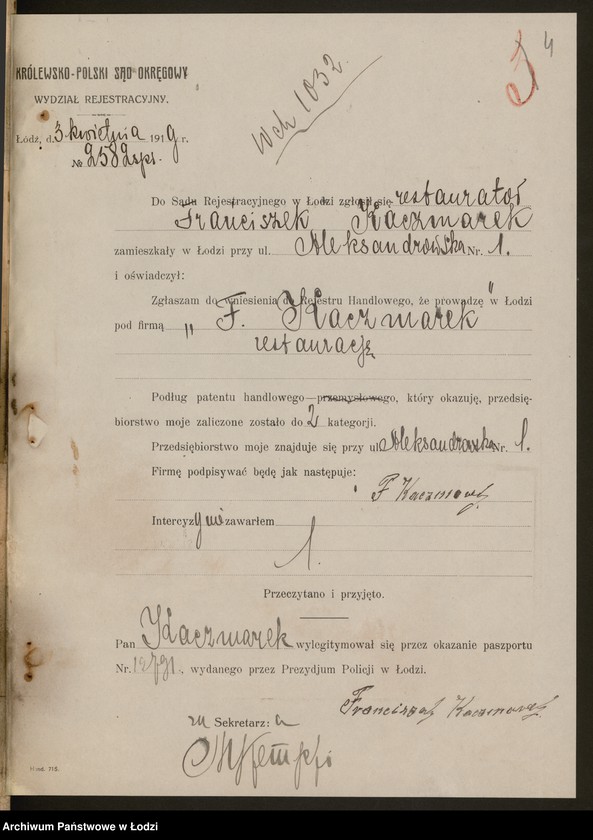 Obraz 6 z jednostki "Franciszek Kaczmarek- restauracja"