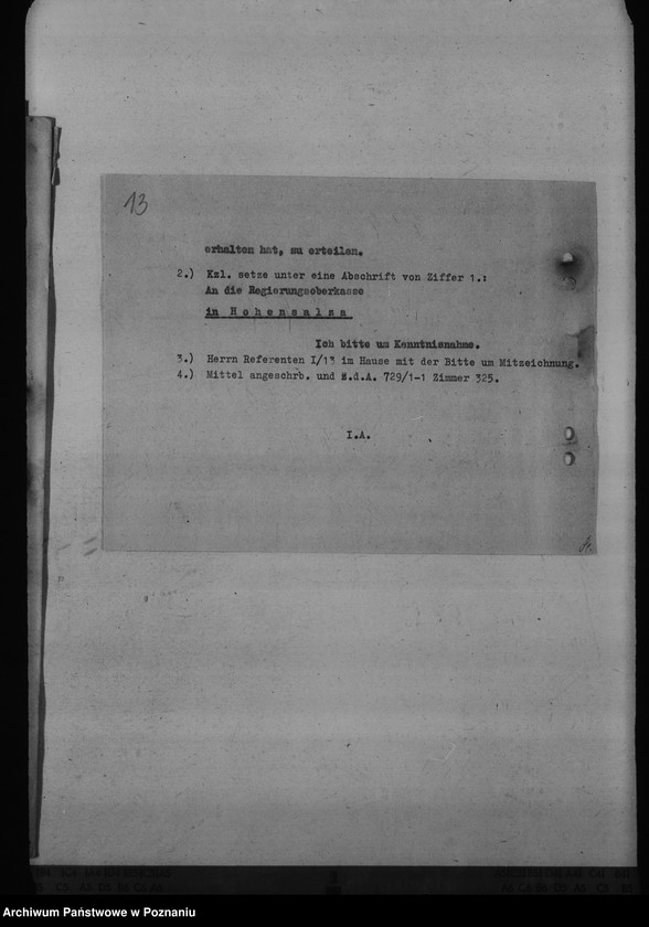 Obraz 17 z jednostki "Unterkunft der Aussenstelle des Reichsbauamtes Leslau in Hermannsbad"