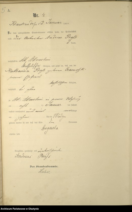 image.from.unit.number "Geburts-Haupt-Register Nr 1 - 104"