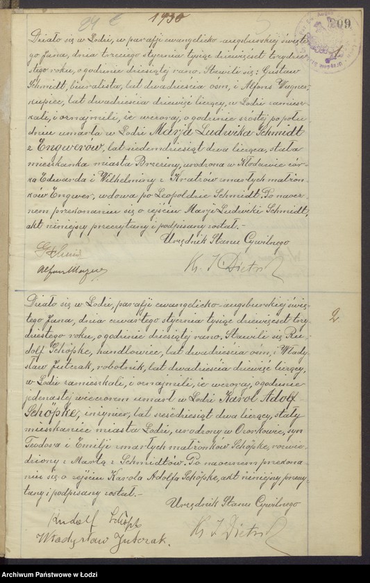 Obraz 3 z jednostki "Akta zgonów"