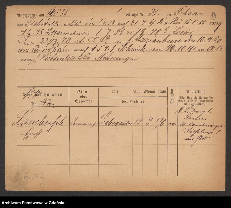 image.from.unit.number "Karty meldunkowe: Lambert - Landecker"