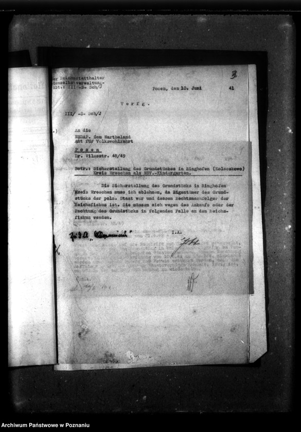 Obraz 7 z jednostki "Katholische Grundstück in Ringhofen [Kolankowo], Kreis Wreschen."