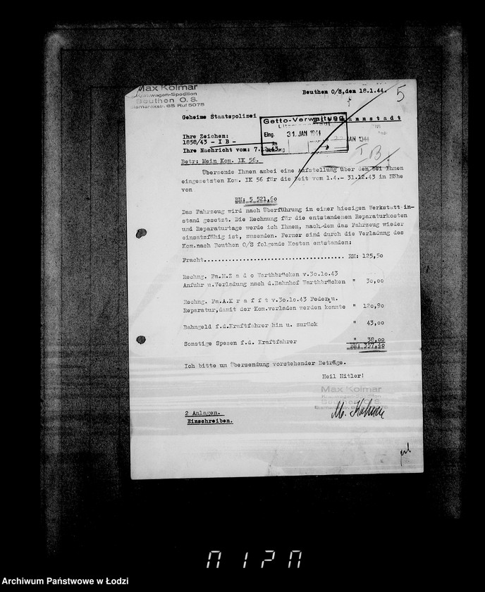 Obraz 9 z jednostki "Sonderkonto 12300. Belege 1656-1792"