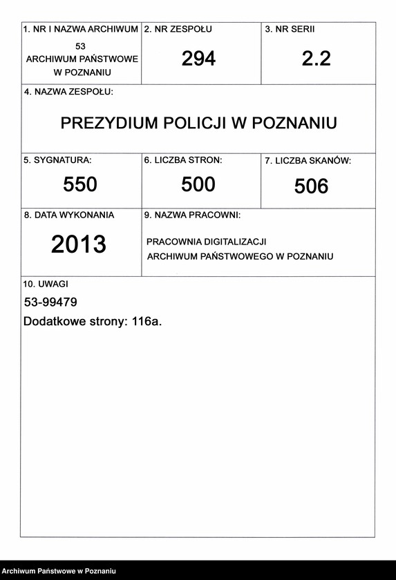 Obraz 1 z jednostki "Verzeichnis der Emigranten"