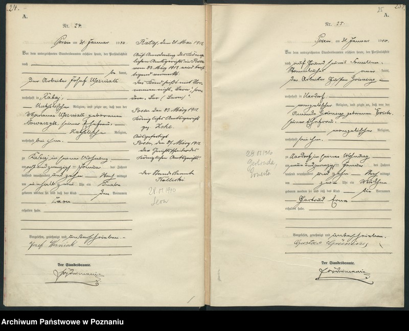 Obraz 15 z jednostki "Księga miejscowa urodzeń [Rejestr główny urodzeń]"