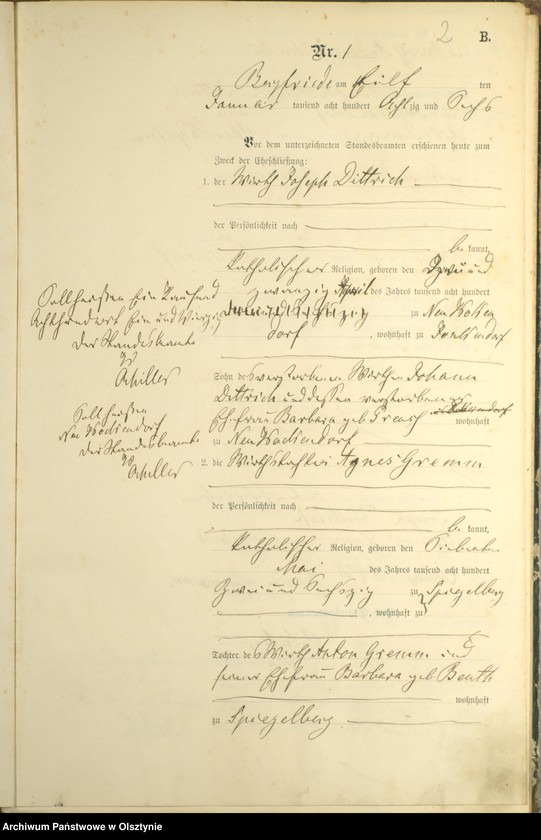 image.from.unit.number "Heiraths-Haupt-Register Nr 1 - 22"