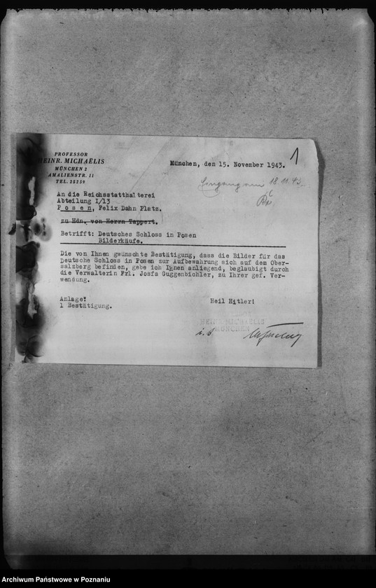 Obraz 5 z jednostki "Umbau des Schlosses Posen"