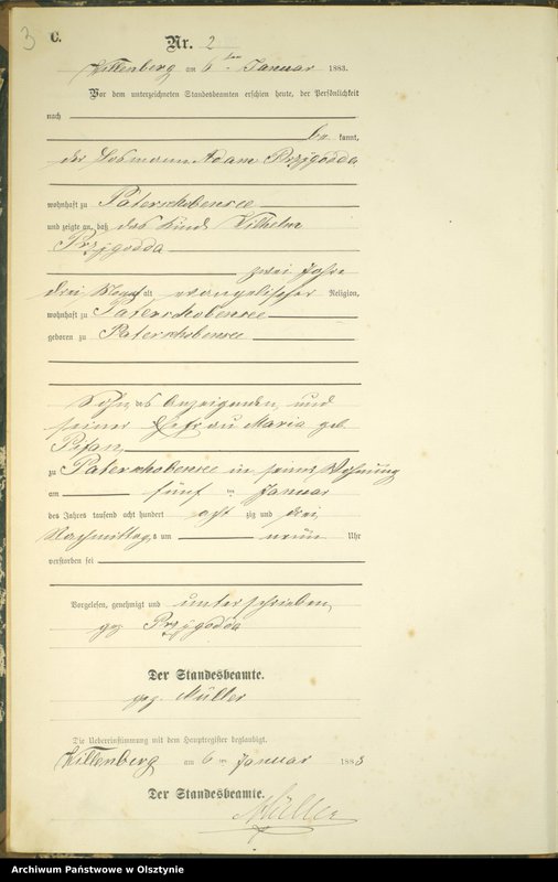 image.from.unit.number "Sterbe-Neben-Register Nr 1 - 161"