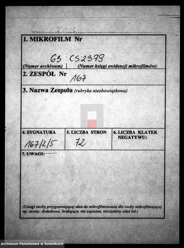 image.from.unit.number "Dowody do Aktów Małżeństwa Gminy Wigierskiey od dnia 1 Maja 1813 do dnia ostatniego kwietnia 1814 Roku."