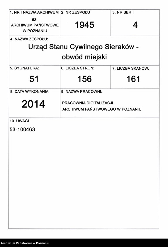 Obraz 1 z jednostki "Księga zgonów"
