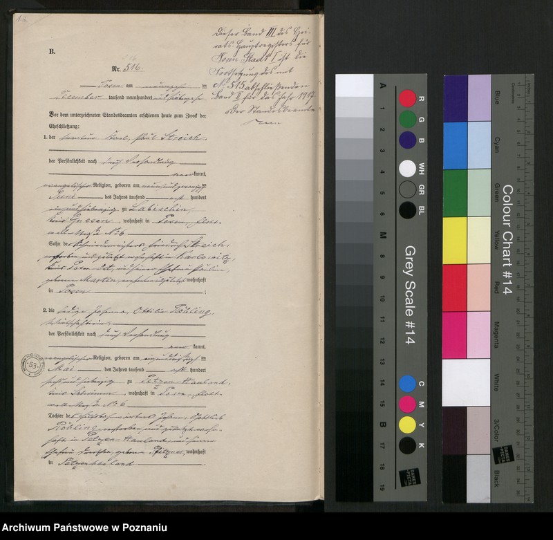 Obraz 3 z jednostki "Księga miejscowa małżeństw tom III [Rejestr główny małżeństw]"