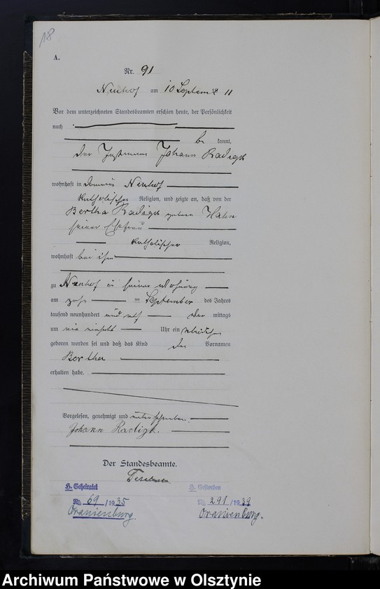 image.from.unit.number "Geburts -Neben-Register Nr 74 -133"