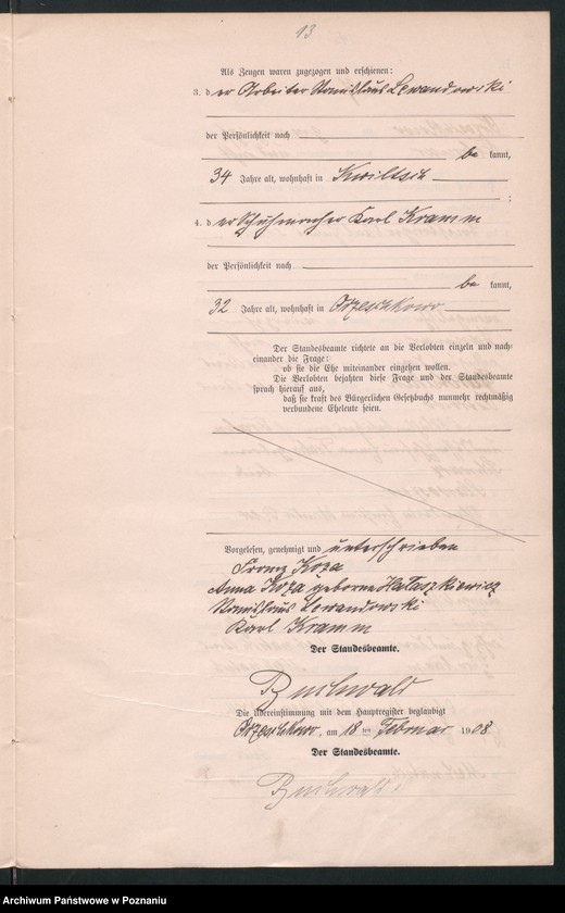 Obraz 15 z jednostki "Heirats-Neben-Register"