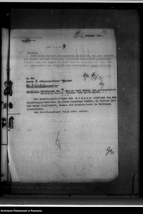 Obraz 18 z jednostki "Bewerbungen um Anstellung im Beamtendienst"