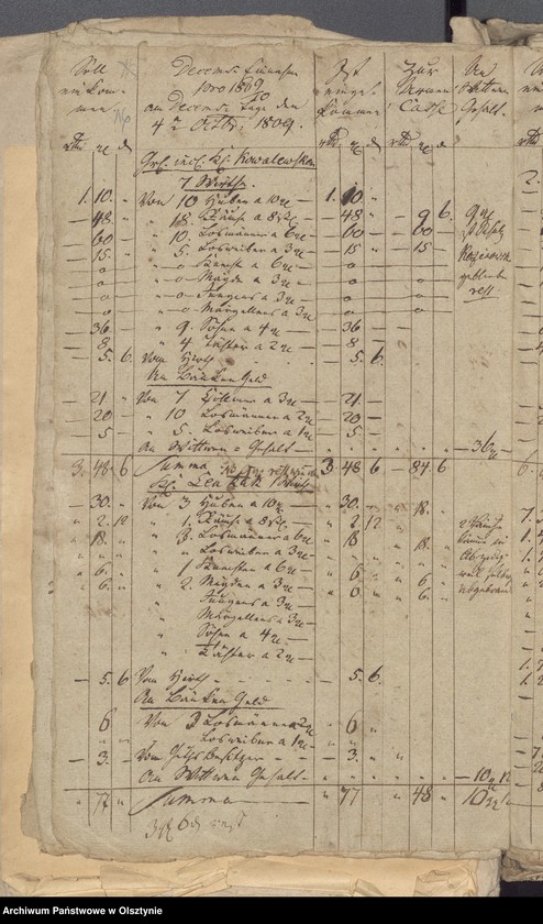image.from.unit.number "Einnahme beider Kirchen Armen und Schulkasse zu Widminnen"
