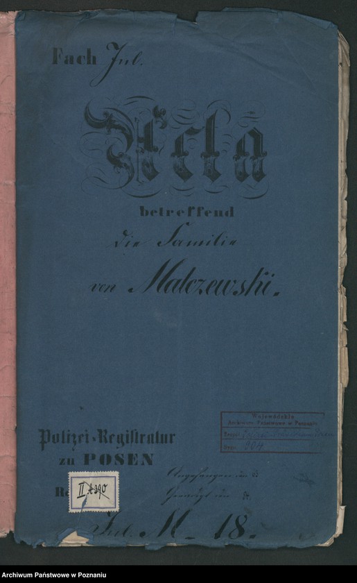 Obraz 2 z jednostki "A. betr. Familie von Malczewski"