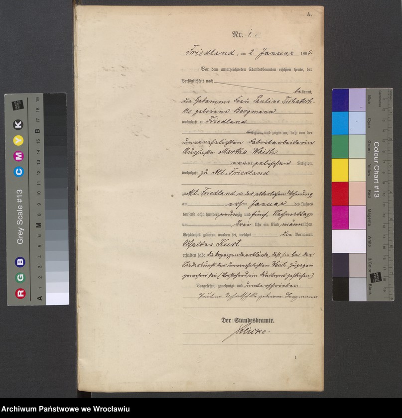 image.from.unit.number "Księga urodzeń USC Mieroszów (Friedland) 1895"