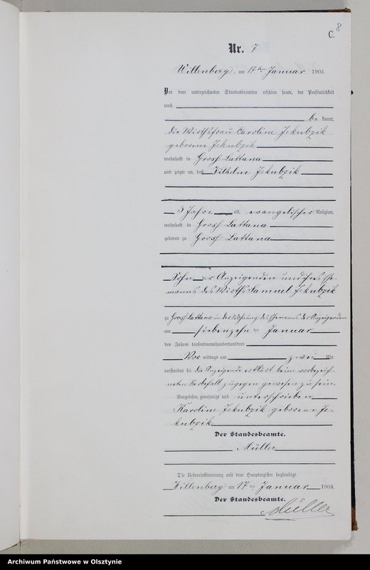 image.from.unit.number "Sterbe-Neben-Register Nr 1 - 172"