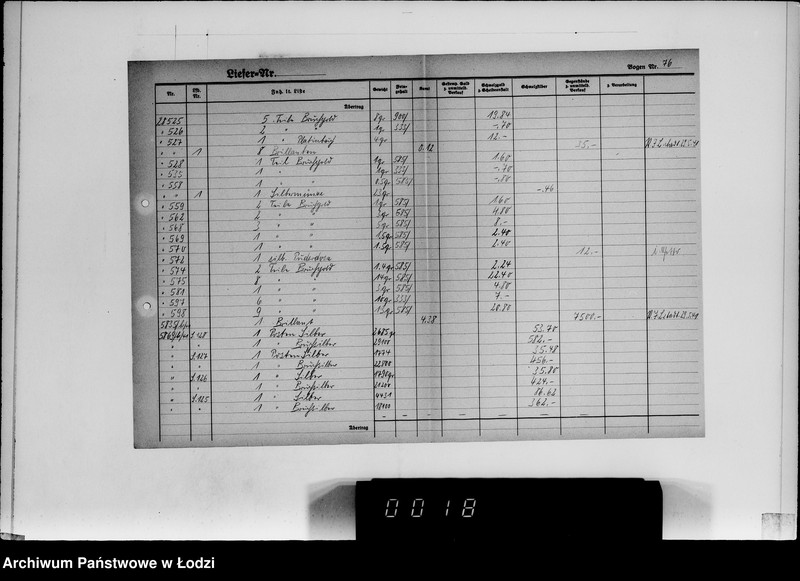 Obraz 16 z jednostki "[Dziennik przychodu kosztowności]"