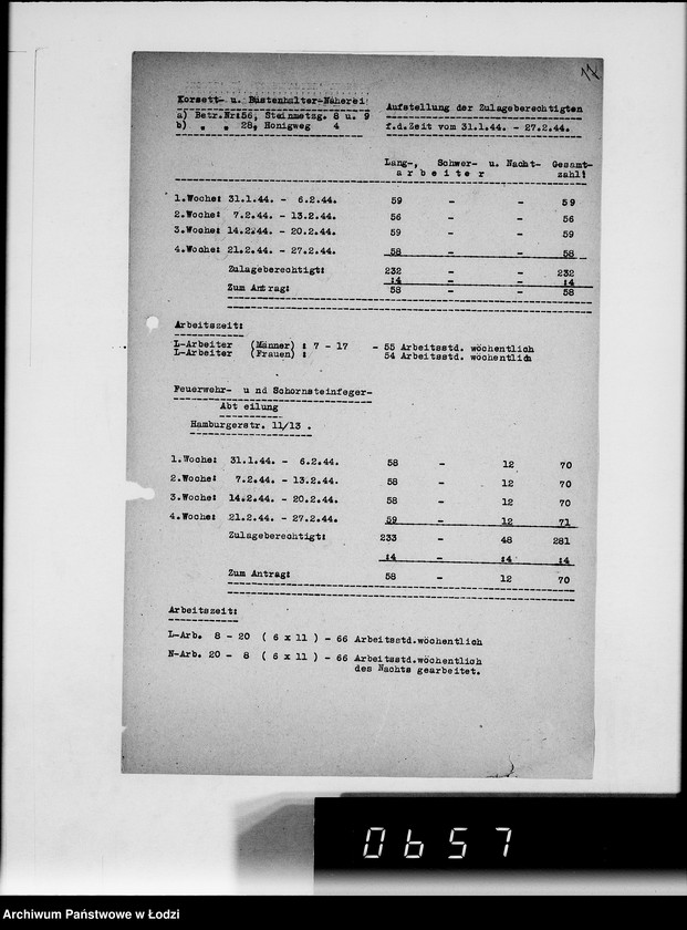 Obraz 15 z jednostki "Statistik [zatrudnienie i produkcja w Getcie według resortów i wydziałów, wykazy dostaw artykułów żywnościowych]"