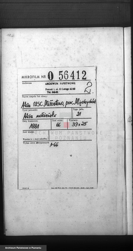 Obraz 2 z jednostki "Księga małżeństw"