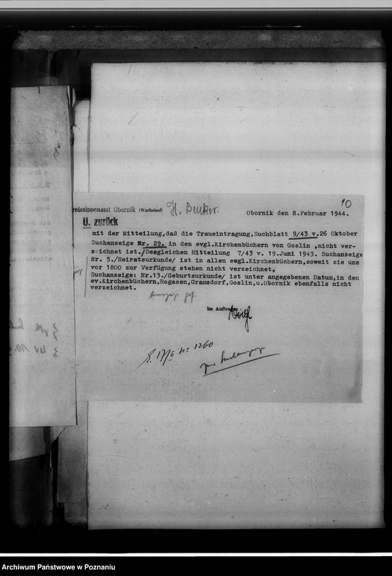 Obraz 14 z jednostki "[Korespondencja w sprawach poszukiwań genealogicznych]"