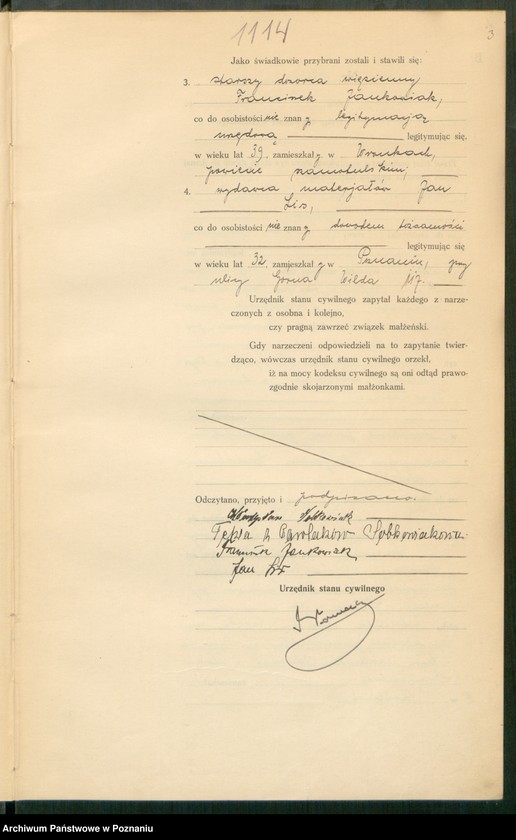 Obraz 5 z jednostki "Księga miejscowa małżeństw tom V [Rejestr główny małżeństw]"