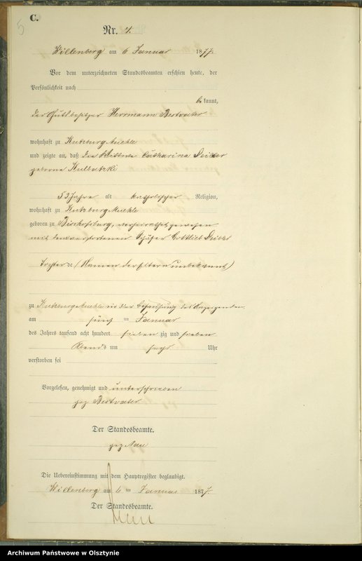 image.from.unit.number "Sterbe-Neben-Register Nr 1 - 156"