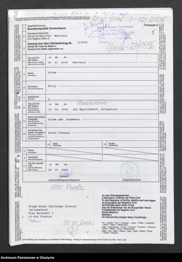 image.from.unit.number "Akta zbiorcze urodzeń z 1916 roku"
