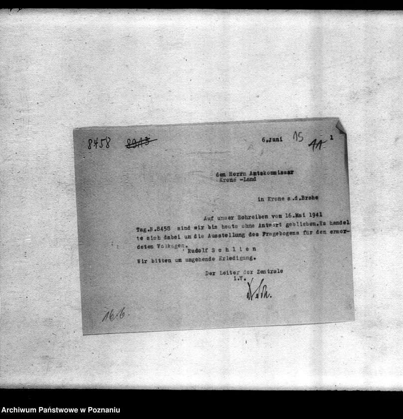 Obraz 19 z jednostki "Amtsbezirk Krone (powiat Bydgoszcz). Zgłoszenia zmarłych i zaginionych miejscowych Niemców w 1939 roku"