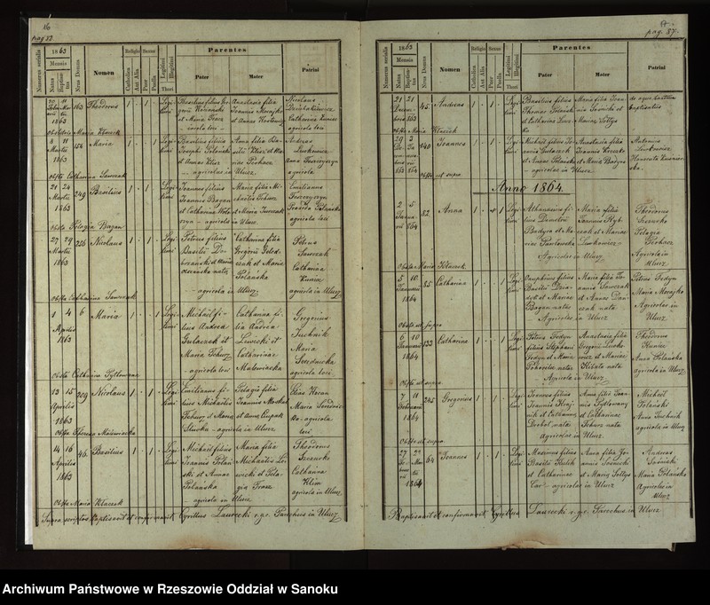 image.from.unit.number "Księga urodzeń, małżeństw, zgonów dla miejscowości Ulucz, Horoszówka (Hroszówka)"