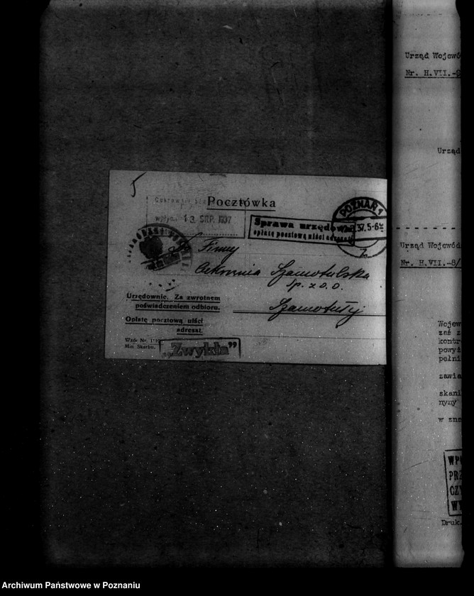 Obraz 9 z jednostki "Zatwierdzenie zakładu przemysłowego .magazynu Cukrownia w Szamotułach Spółka z o. o./"