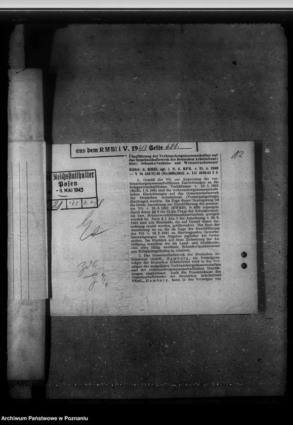 Obraz 16 z jednostki "Wertzuwachssteuer. Schankerlaubnissteuer"