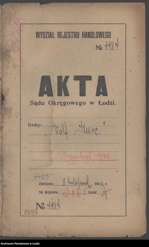 Obraz 2 z jednostki "Wolf Kurc- prowadzenie mechanicznej stolarni"