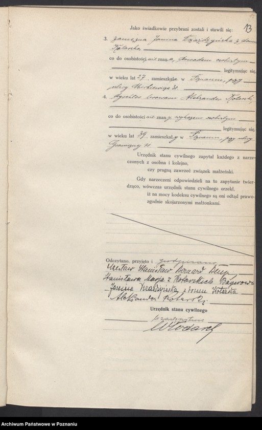 Obraz 15 z jednostki "Księga miejscowa małżeństw tom II [Rejestr główny małżeństw]"