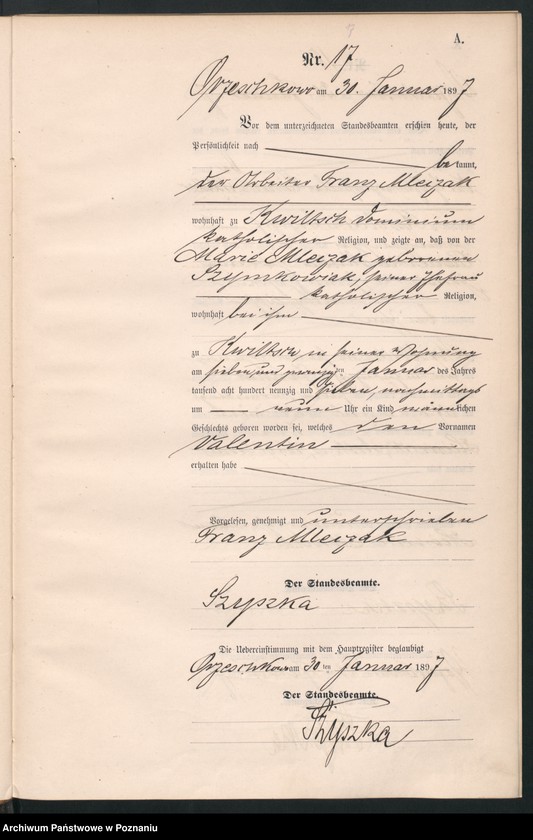 Obraz 20 z jednostki "Księga urodzeń"