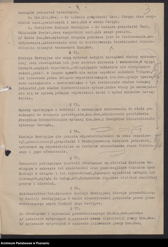 Obraz 13 z jednostki "Regulaminy dla Komisji Rewizyjnych: Głównej, Okręgowych, Powiatowych i Kół Związku Bojowników o Wolność i Demokrację."