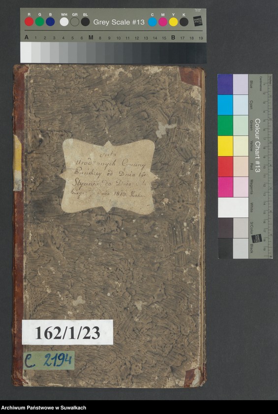 image.from.unit.number "Akta urodzonych gminy puńskiey od 1-go stycznia do dnia ostatniego grudnia 1816 roku."