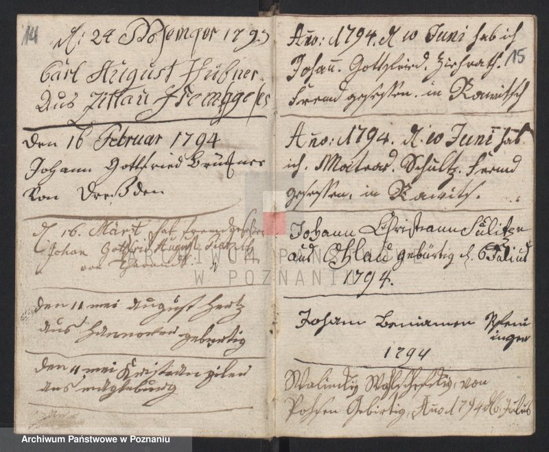 image.from.unit.number "Gessellenbuch. [Księga zapisów czeladników będących na wędrówce]"
