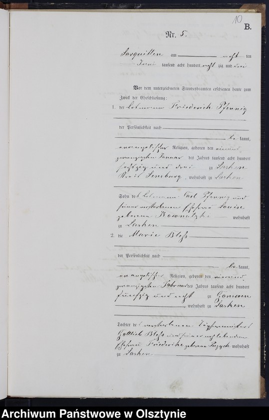 image.from.unit.number "Heiraths-Haupt-Register Nr 1 - 13"