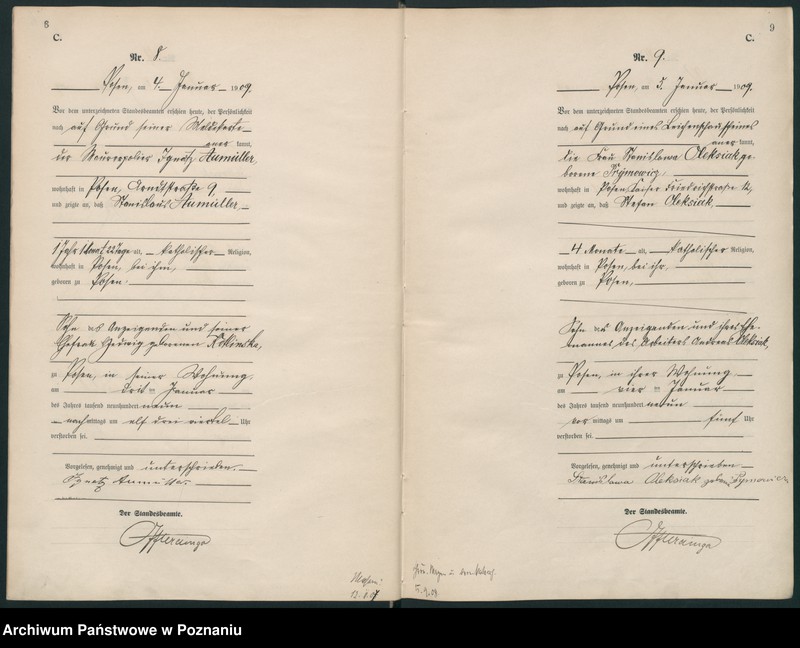 Obraz 7 z jednostki "Księga miejscowa zgonów tom I [Rejestr główny zgonów]"