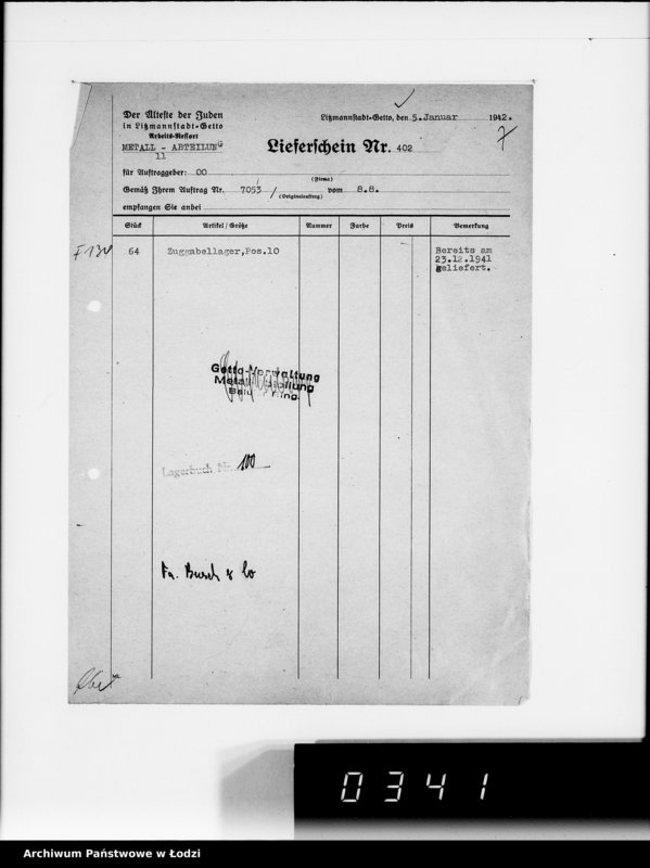 Obraz 12 z jednostki "Baluter Ring. Auslieferung [wyrobów wykonanych na zamówienia]"