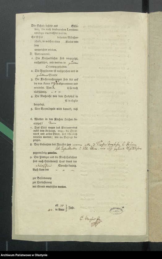 image.from.unit.number "Tabelle der Confirmanden des Gross Engelauschen Kirchspiels"