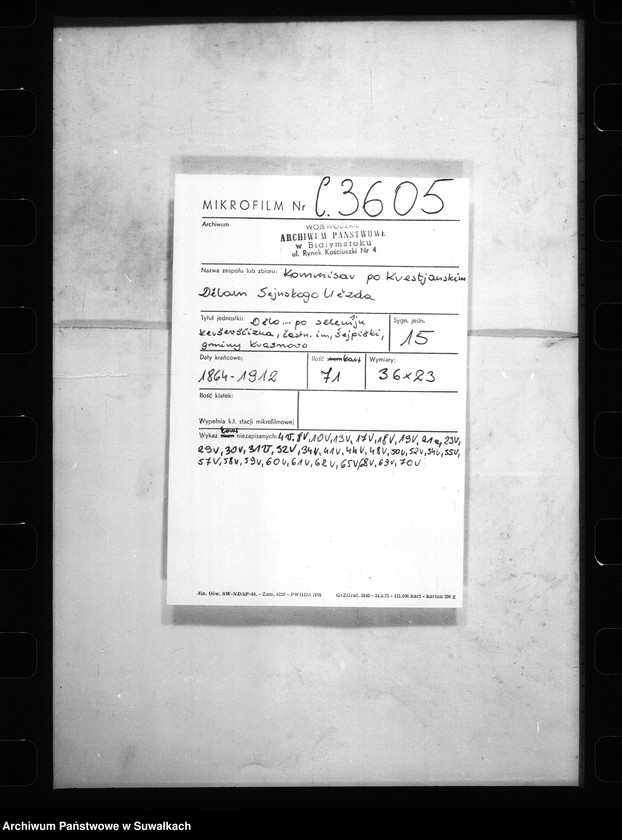 image.from.unit.number "Dêlo . . . po selenîju Kerŝevŝĉizna, ĉastn. im, Ŝejpiŝki, gminy Krasnowo. "