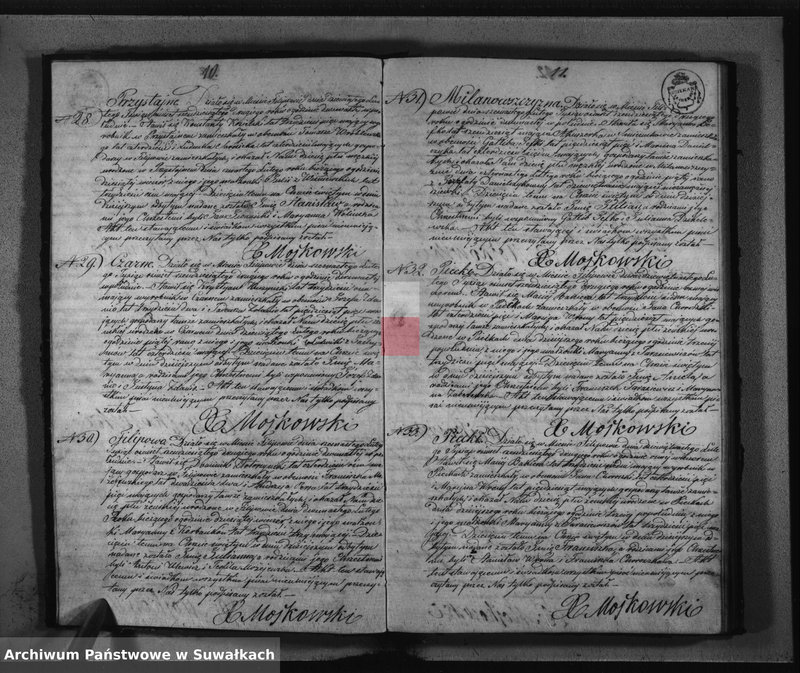 image.from.unit.number "Akta Duplikat zwana Urodzonych, Zaślubionych i Zmarłych Parafii Filipowskiej na rok 1862"
