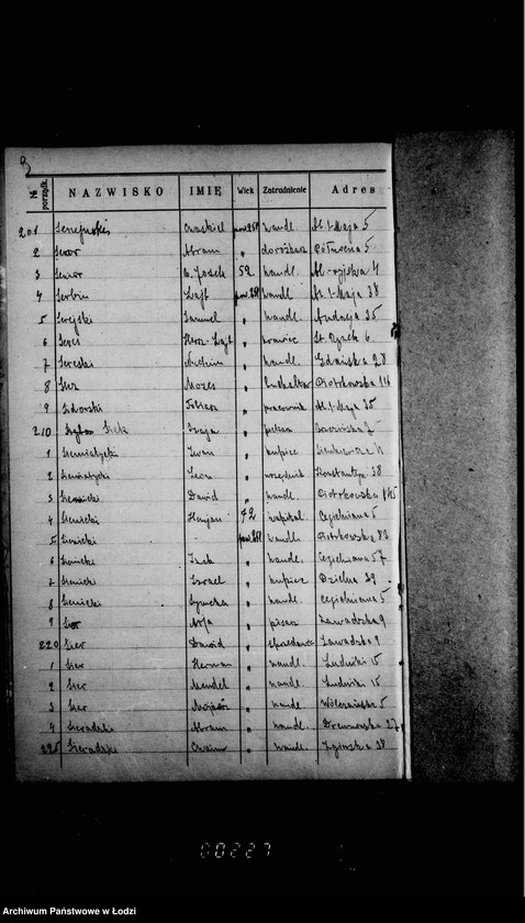 Obraz 14 z jednostki "Lista wyborców Gminy Wyznaniowej Żydowskiej w Łodzi 1924 r. lit. S"