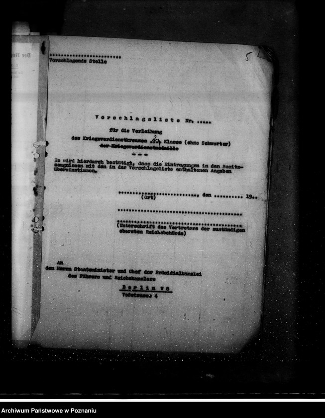 Obraz 9 z jednostki "Litzmannstadt (Łódź)- Kriegsverdienstkreuze"