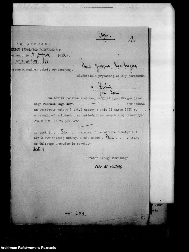 Obraz 5 z jednostki "Prywatna Szkoła Powszechna z niemieckim językiem nauczania - Krosno powiat Śrem"