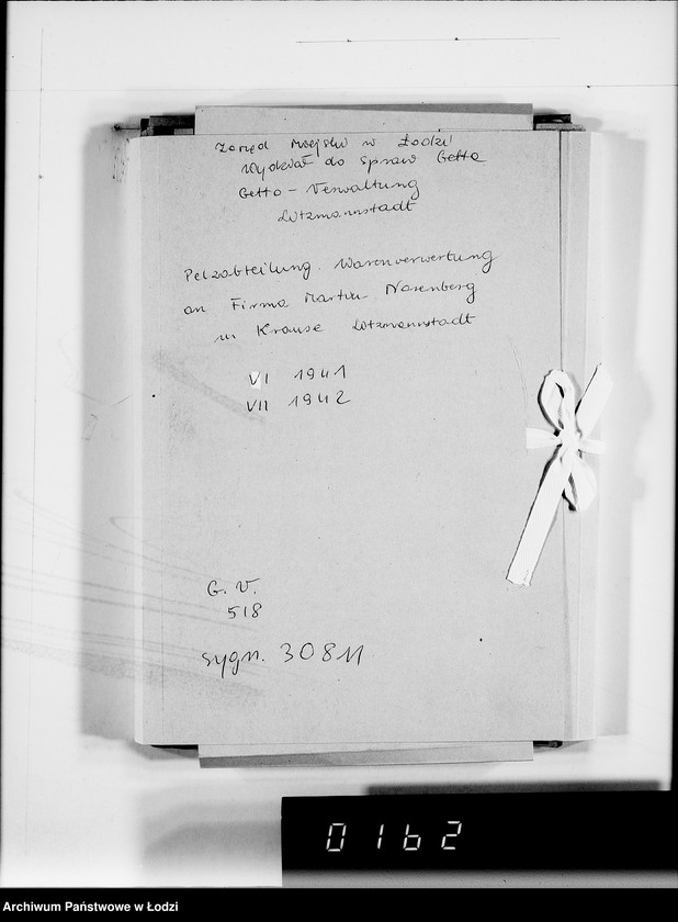 Obraz 4 z jednostki "Pelzabteilung. Warenverwertung an firma Martin Norenberg u.Krause Litzmannstadt"